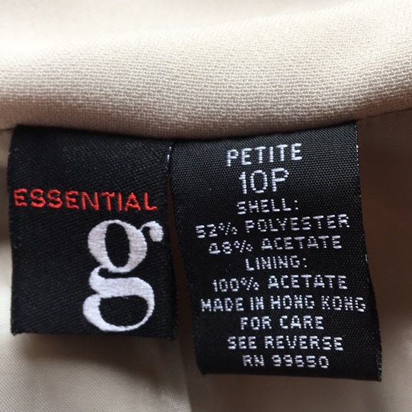 Cream Blazer with black stitching by Essential g - Picture 4 of 4